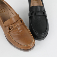 [JSHOE] Escarpins à plateforme faits main en cuir d'agneau véritable pour femmes, talon de 6 cm, confortables, bout rond, chaussures de bureau quotidiennes, best-seller coréen