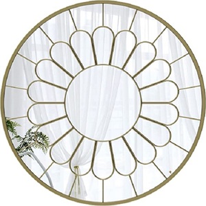 Espejo decorativo de pared hecho a mano para el hogar, espejo octogonal montado en la pared, hecho a mano, Negro, especialmente para decoración de dormitorio - Product Image 3