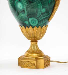 Lampe malachite avec matériau en pierre de laiton caractéristique amovible auto-adhésif écologique - Product Image 5