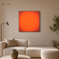 Lumière LED réglable pour la méditation, effet lever et coucher du soleil, art mural thérapeutique pour le bien-être, pour le salon