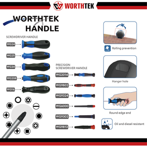 MOQ flexible para pedidos a granel Suministro directo de fábrica Kit de destornillador personalizable OEM de acero inoxidable a mano-Worthtek WG9324 - Product Image 6