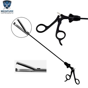 Pinzas de Presión de Doble Acción Laparoscópicas con 2x3 Dientes para Cirugía Abdominal, Herramientas de Acero Inoxidable Mínimamente Invasivas - Product Image 4