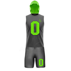 Practice Wear Best 7V7 Uniforme de fútbol con capucha Suministro directo de fábrica 7V7 Uniforme de fútbol con capucha - Product Image 2