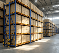 Sistema de Estanterías de Acero Resistente y Ajustable para Almacenamiento Industrial en Almacenes