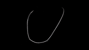 Collier en diamant de laboratoire à ligne unique |   Serti de petits diamants |   Chaîne de luxe minimaliste - Product Image 2