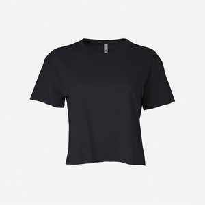 Maglietta da <span class=keywords><strong>donna</strong></span> Basic con scollo rotondo a manica corta da <span class=keywords><strong>donna</strong></span> Pullover giallo <span class=keywords><strong>senape</strong></span> a maniche corte Crop Top traspirante Crop Top - Product Image 4