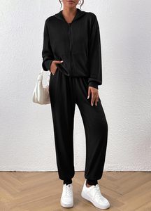 Ensemble de survêtements unisexes 100 % coton pour le sport et les loisirs, respirant, séchage rapide, 2 pièces, confortable, pour l'hiver - Product Image 6