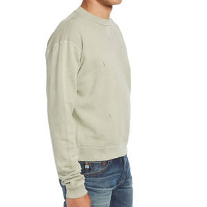 Venta al por mayor Streetstyle 100% algodón cuello redondo sudaderas hombres pulóver sudadera personalizado logotipo estampado sudaderas con capucha - Product Image 3