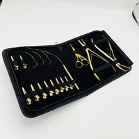 Herramienta profesional de Color de plasma dorado y negro, Kit de herramientas de extensión de cabello y cuentas Kase, juego de alicates para quitar cuentas, herramienta sostenible