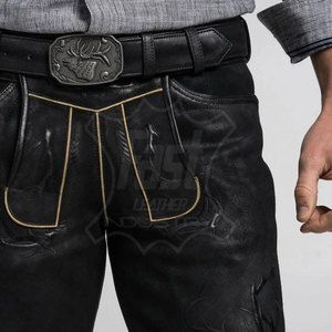 Lederhosen taille adulte, shorts bavarois, Lederhosen sur mesure, shorts bavarois de haute qualité, Oktoberfest traditionnel - Product Image 4