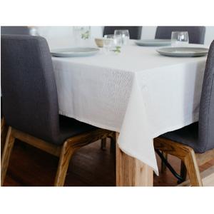 Nappe de table rectangulaire de couleur unie pour restaurant familial, de bonne qualité, imperméable, anti-taches, en coton - Product Image 2