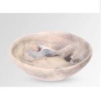 Bol à salade élégant en résine écologique imperméable, jetable et compatible lave-vaisselle, pour la maison et les fêtes