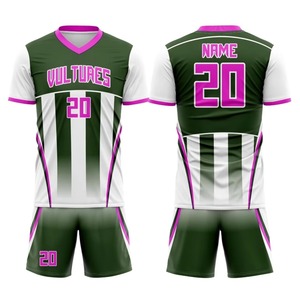 Bán Buôn Người Đàn Ông Của 100% Polyester Bóng Đá Jersey Ngắn Bóng Đá Jersey Phía Trước Tên Cầu Vồng Rắn Hình Học Thư Đội Tên - Product Image 5