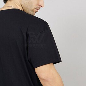 เสื้อยืดลายพลอยเทียมผ้าฝ้าย100% ทรงหลวมสำหรับผู้ชายเสื้อยืดพลอยเทียมน้ำหนักเบาดีไซน์มีเอกลักษณ์ - Product Image 5