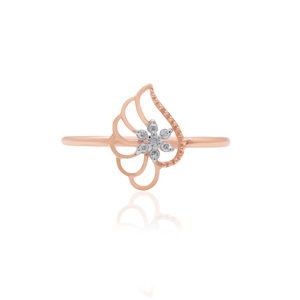 Anillo de Oro Rosa con Diamante Natural Delicado de 0.04 Quilates, Corte Brillante Redondo, Claridad VS SI, Certificado IGI, para la Elegancia Diaria - Product Image 2