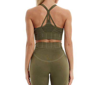 Ensemble de yoga pour femmes grande taille à prix avantageux, logo sur le devant, séchage rapide, respirant, spandex, polyester, ensemble 2 pièces, vente en gros - Product Image 5