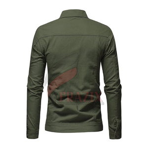 Veste en jean Boxy respirante sur mesure pour hommes meilleure vente veste en jean à manches longues pour hommes - Product Image 6