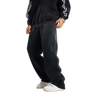 Sweat-shirt sport surdimensionné à fermeture éclair sur le côté, 100% coton, survêtement, personnalisé, unisexe, ample, vintage, délavé, sweat-shirt à demi-zip - Product Image 4