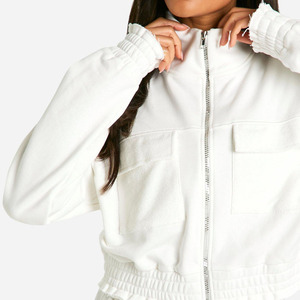 Sudaderas informales de lana de gran tamaño para mujer, sudaderas de manga larga con cuello redondo para gimnasio, ropa de calle, sudaderas con capucha, diseños personalizados - Product Image 6