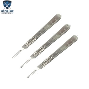 Manche B.P. de haute qualité avec échelle, en acier inoxydable n° 3, instruments chirurgicaux pour un contrôle précis de la lame, instruments médicaux - Product Image 2