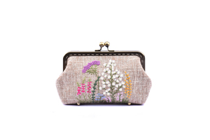 Grand sac en chanvre au meilleur prix avec reliure en cuivre et broderie de brousse de nid d'abeille chinoise mélangée au chrysanthème, vente en gros - Product Image 2