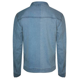 Venta al por mayor chaqueta de mezclilla botón personalizado chaqueta de mezclilla hombres al por mayor en blanco hombres de gran tamaño liso lavado de algodón Jean chaqueta de invierno - Product Image 5