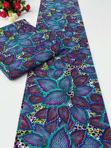 Zambia Style 100 por ciento algodón estampado de cera africana y tela de Ankara asequible para coser ropa y manualidades acolchadas - Product Image 3