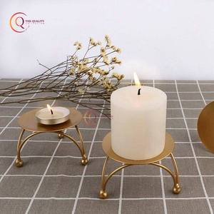 Nouvel arrivage Bougeoir en métal de qualité supérieure Décoration de table de mariage Pot à bougie unique Fait à la main Pilier de bougie en métal - Product Image 2