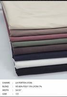 Tissu en coton 55/56 largeur tissu tissé extensible pour bas Leggings et robes 120/150/m Style côtelé uni prix de gros