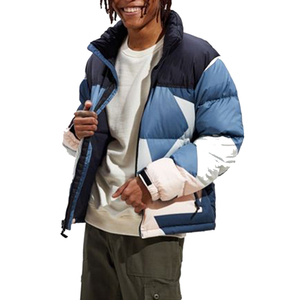Top Trending Customized Men's <b>Quilted</b> Puffer Jacket Comfortable Canvas Stand Collar Great Winter Waterproof Reversible - Product Image 2