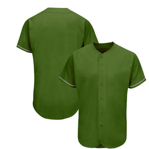 เสื้อเบสบอล/ซอฟต์บอลสั่งทำขายส่ง พิมพ์ลายได้ตามต้องการ ไซส์ใหญ่ นุ่มสบาย 100% โพลีเอสเตอร์ คอวี แห้งเร็ว ระบายอากาศได้ดี - Product Image 6