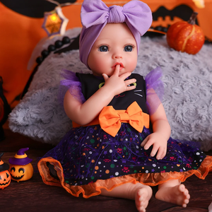 Babeside <span class=keywords><strong>Vente</strong></span> flash Poupée réaliste <span class=keywords><strong>reborn</strong></span> de 16 pouces pour Halloween, poupée en silicone de qualité supérieure, fille nourrisson, jouet doux pour boutique de cadeaux, <span class=keywords><strong>vente</strong></span> en gros - Product Image 4