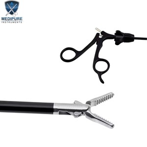 Pinzas de Pico de Pato Cruzadas Dentadas de 5 mm y 45 cm, Pinzas de Pico de Pato de Alta Calidad para Cirugía Laparoscópica y Endoscópica, INSTRUMENTOS MEDIPURE - Product Image 2