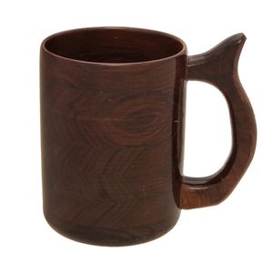 Taza de Madera de Estilo Nórdico Vintage, Taza de Té de Madera Sostenible de Gran Capacidad, Recipiente para Beber de Madera Maciza Aislado Minimalista - Product Image 2