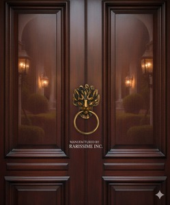 Aldaba de puerta con cabeza de cara de latón Premium, manija de Metal de estilo antiguo, tirador de anillo clásico para gabinete y muebles para cocina y decoración del hogar - Product Image 3