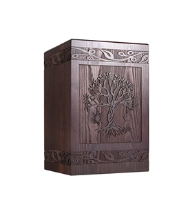 Cremation <b>Urns</b> for Human Ashes Adult Male Female, Wooden Tree of Life <b>Urns</b> Box and <b>Casket</b> for Ashes Men Women Child, <b>Pets</b> Cat - Product Image 1