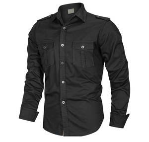 Camisas de hombre de la mejor calidad de manga larga de algodón Denim Jeans camisas de franela Casual hombres camisa para hombres más vendidos logotipo personalizado - Product Image 2