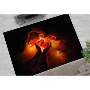 Alfombra Chenille Fortune Teller: Decoración de Magia Negra, Felpudo Suave, Alfombra con Pelo Suave - Product Image 3