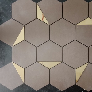 กระเบื้องโมเสคเฮกซะโกเน่73มม. แบบเต็มรูปแบบโมเสคภายในและภายนอกอาคารสำหรับการใช้งานเชิงพาณิชย์โรงแรมวิลล่า - Product Image 2