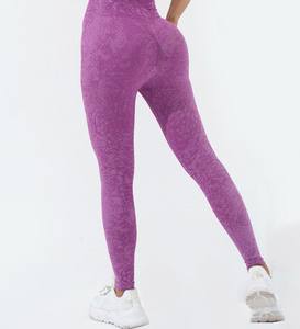 กางเกงผ้าคอตตอนบิดควบคุมหน้าท้องยกสะโพกของผู้หญิงเลกกิ้งเล่นโยคะ100% ปรับแต่งได้ - Product Image 4