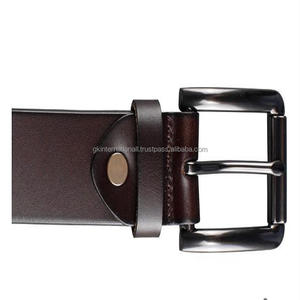 เข็มขัดหนังวัวแท้แฟชั่น,ใหม่เข็มขัดหนังแท้แบบลำลองสำหรับผู้ชายทำจากสเตนเลสสตีล - Product Image 2