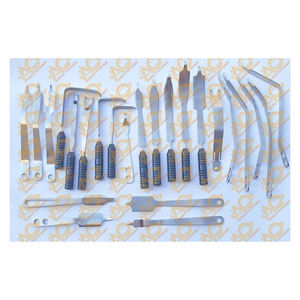 Rétracteur de hanche personnalisé, instruments de chirurgie orthopédique lourde, ensemble de 24 pièces, manuel, haute qualité, fabriqué au Pakistan - Product Image 1