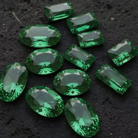 Piedra Esmeralda de Calidad AAA, Excelente Brillo, Forma Octogonal, Piedras Preciosas Sueltas, Color Verde, Esmeralda Natural de Zambia, Calidad Cu
