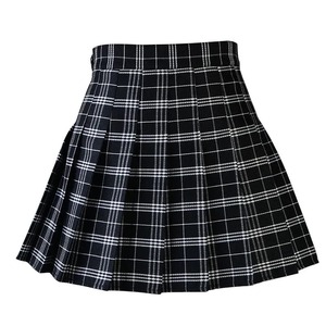 Jupe à plis en coton et soie pour filles Style Preppy Mini uniforme scolaire japonais mignon - Product Image 1