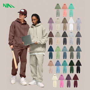 Ensemble de survêtement court en molleton d'hiver en coton lourd de grande taille, écologique, à séchage rapide, de haute qualité, streetwear - Product Image 5