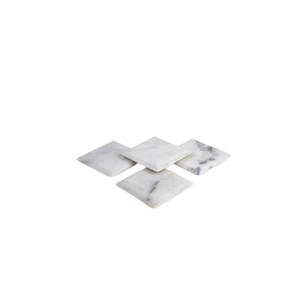 Posavasos de mármol redondo blanco decorativo de lujo con incrustaciones de oro 9 (Juego de 4) con diseño de línea dorada uso hecho a mano para eventos y fiestas - Product Image 3