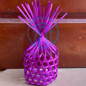 <b>Cheap</b> Price High Quality Wholesaler For Ramadan Eid Garangao Storage Handmade Colorful Bamboo <b>Basket</b> - Product Image 1