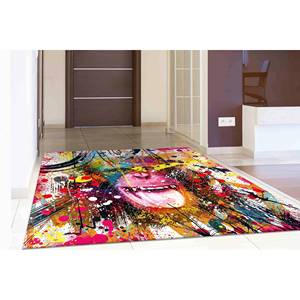 Alfombra con Diseño de Grafiti de Mono: Decoración Abstracta Colorida, Alfombra Impresa, con Pelo Suave - Product Image 4