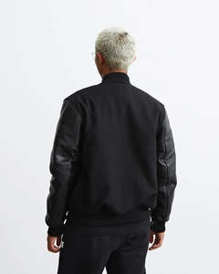 Veste de base-ball à manches longues pour hommes, personnalisée, vierge - Product Image 4