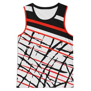 Débardeur pour homme OME, coupe musclée, en spandex/polyester, logo personnalisé, motif à carreaux, col rond, respirant, tricoté, sans manches, grande taille - Product Image 1